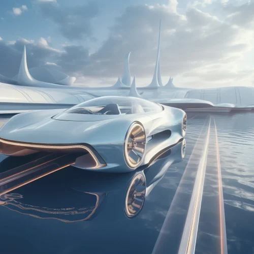 Elektroauto an einer modernen Ladestation