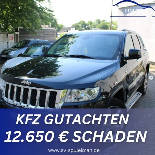 Jeep Compass mit Heckschaden nach Auffahrunfall - Gutachten SV Souleiman Dortmund